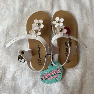 New With Tags! Adorable white toddler sandals